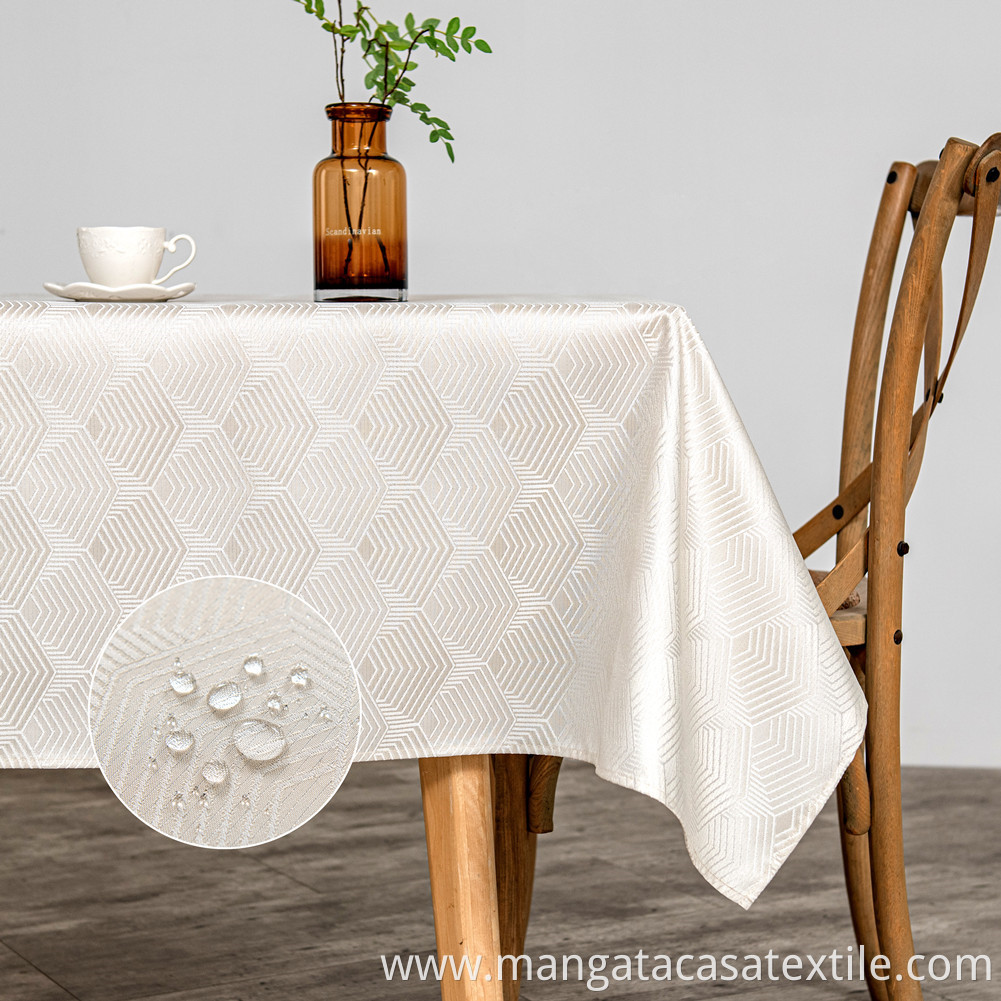 Table cloths rectangle beige1